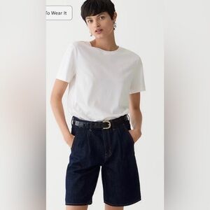 J. Crew White Short Sleeve Tee